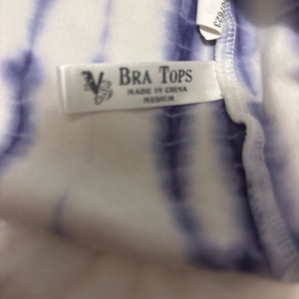 Victoria's Secret White and Purple dress halter M bra top - Picture 4 of 5